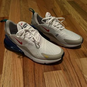 Men’s Nike Air Max 270. Size 11.5. White/Game Royal/Malachite/University Red